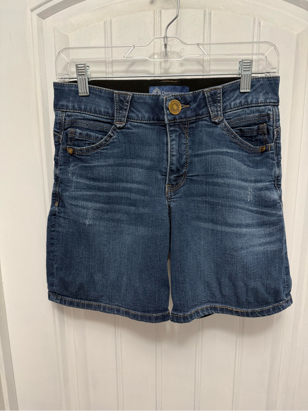 Democracy Jean Shorts Womens Size 2 Blue Ab Technology Stretch (42-7)